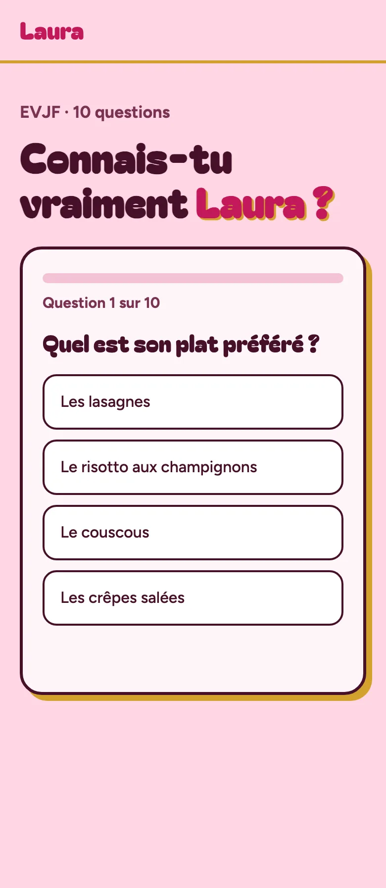 Exemple de site fait avec Paf : un quiz